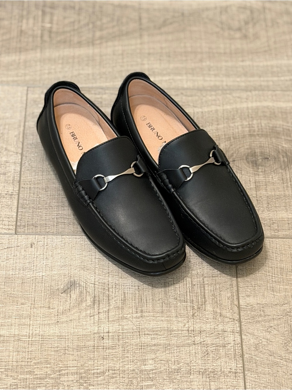 BRUNO MARC - Men’s Black Leather Loafers